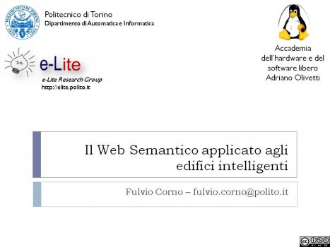 Seminario Accademia Hardware e Software Libero C. Olivetti